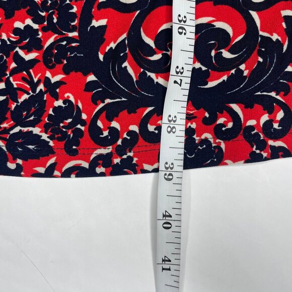 Sandra Darren Women's Paisley Print 3/4 Sleeve Mixed Print Shift Dress Size 14 - Picture 7 of 11